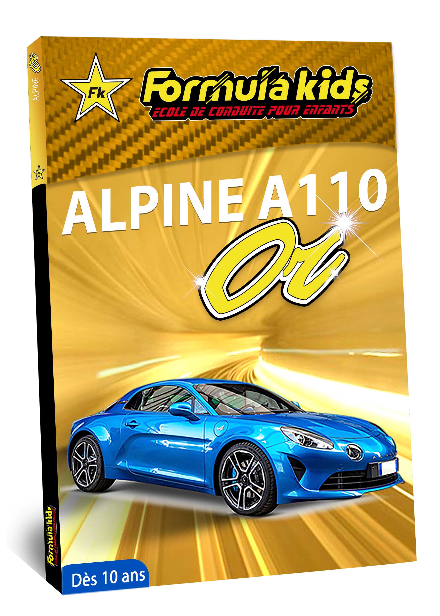 Alpine A110 OR - Conduire une Alpine A110 dès 7 ans - Formula Kids - Stage de conduite enfant - Stage de pilotage sur As'Phalte - Stage Junior - Conduire une A110 dès 7 ans - Formula Kids - Stage de conduite enfant - Stage de pilotage sur As'Phalte - Stage Junior - Cadeau - Idée anniversaire - Smart Box - Idée Cadeau - Loisir - Famille - Pilotage - - Pilotage GT - Pilotage enfant - Alpine A110 S - A110 - ALPINE - A310 -