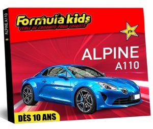 Stage de conduite pour enfant en Alpine A110