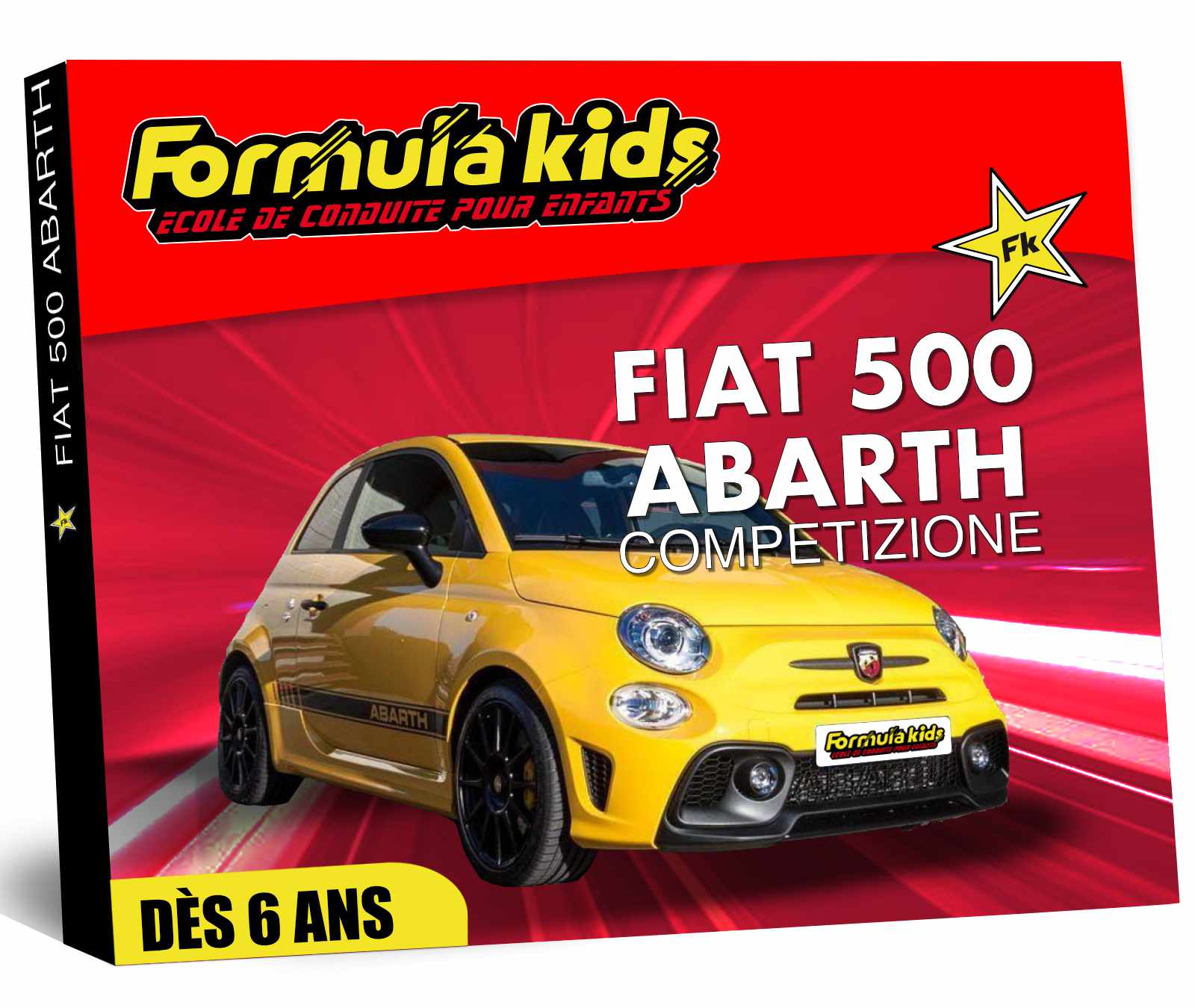 Stage de conduite pour enfant en Fiat 500 Abarth
