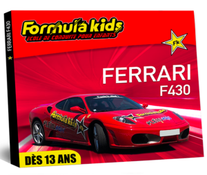 coffret stage pilotage enfant ferrari f430 dès 13 ans